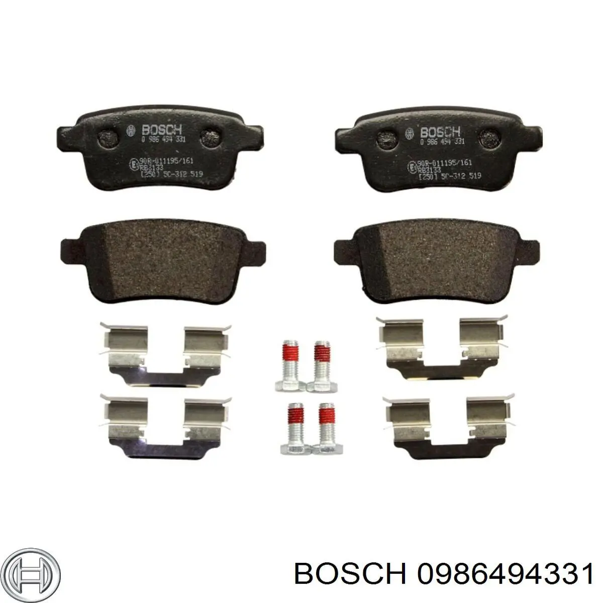 Колодки гальмові задні, дискові 0986494331 Bosch