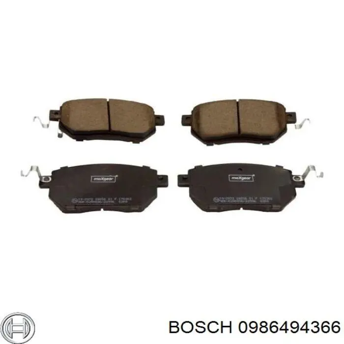 Купить 0986494366 Bosch Колодки тормозные