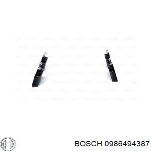 Колодки гальмові задні, дискові 0986494387 Bosch