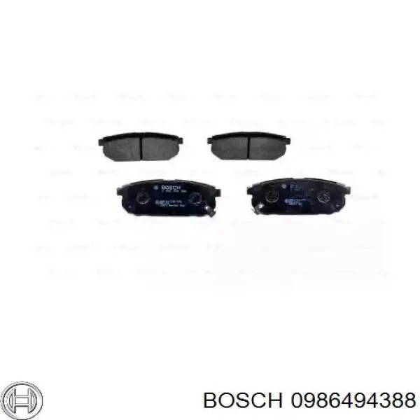 Колодки дисковые  Bosch 0986494388 цена, от 19.42 USD