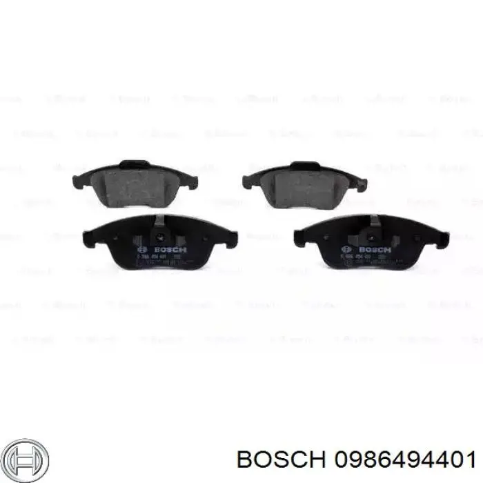 Передние тормозные колодки 0986494401 Bosch