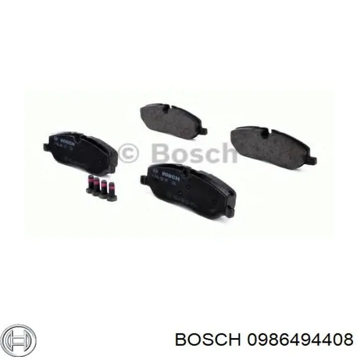 Купить 0986494408 Bosch Колодки тормозные