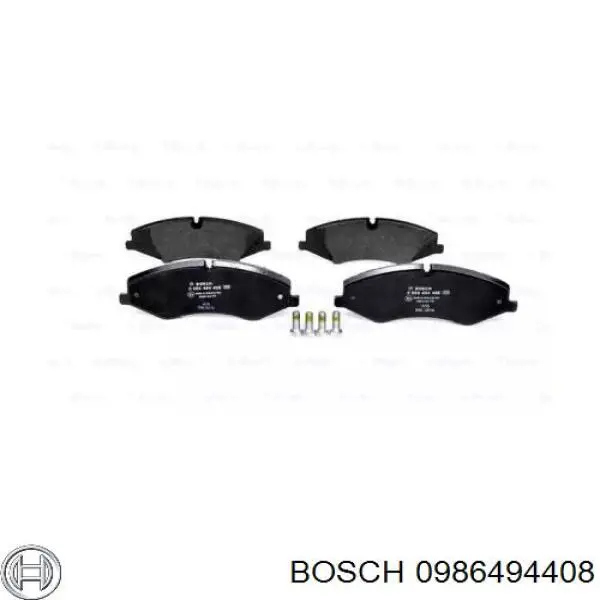 Передние тормозные колодки 0986494408 Bosch