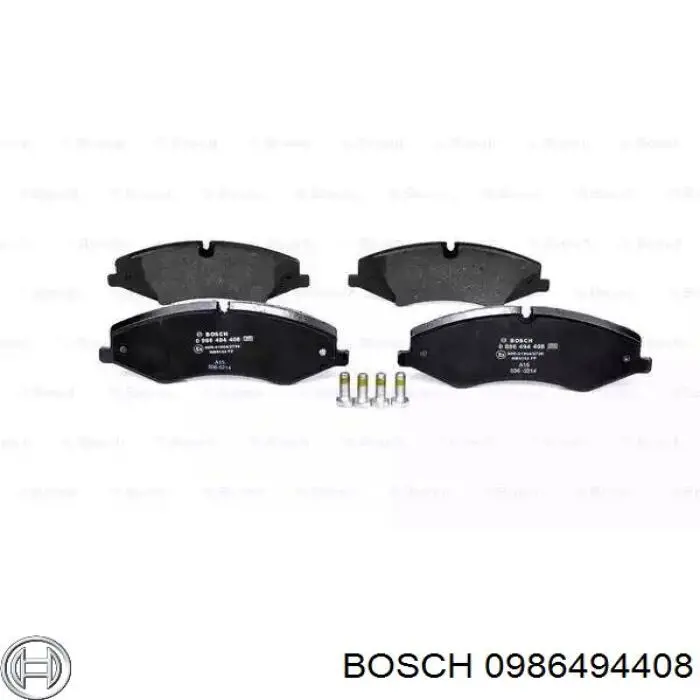 Передние тормозные колодки 0986494408 Bosch