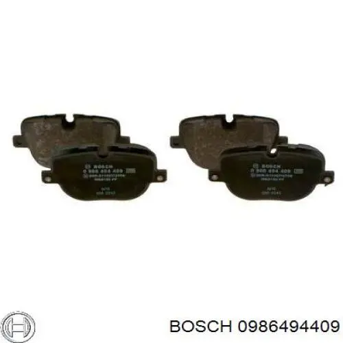 0986494409 Bosch колодки тормозные задние дисковые