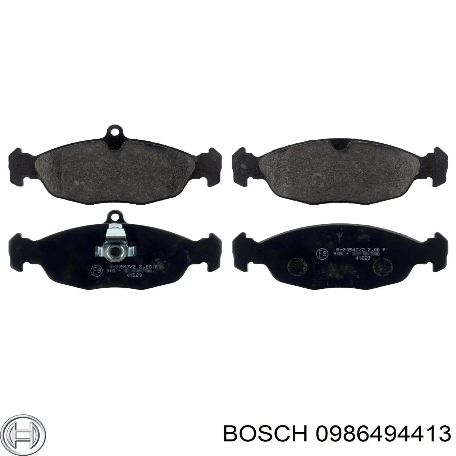 Задние тормозные колодки 0986494413 Bosch