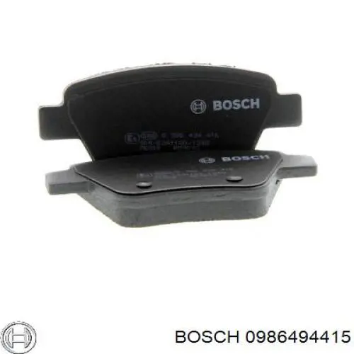 Передние тормозные колодки 0986494415 Bosch