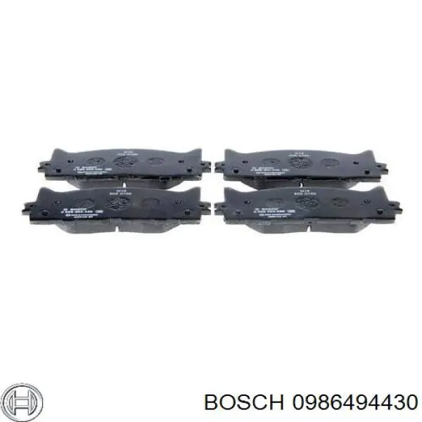 Передние тормозные колодки 0986494430 Bosch