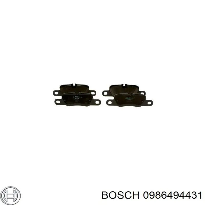 Задние тормозные колодки 0986494431 Bosch