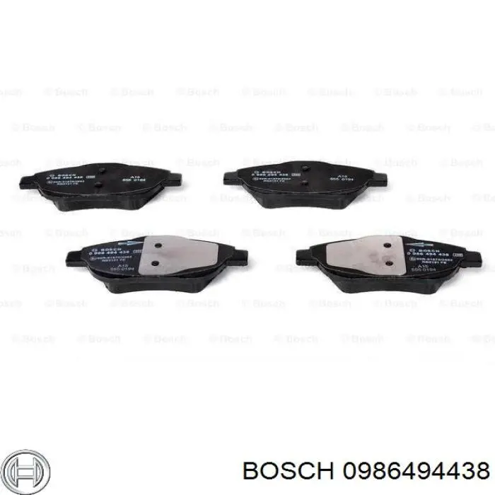 0986494438 Bosch колодки тормозные передние дисковые