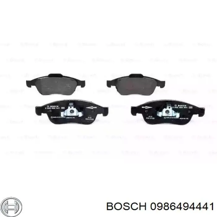 Колодки гальмівні передні, дискові 0986494441 Bosch