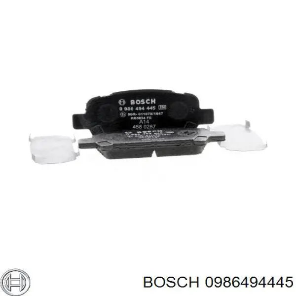 Задние тормозные колодки 0986494445 Bosch