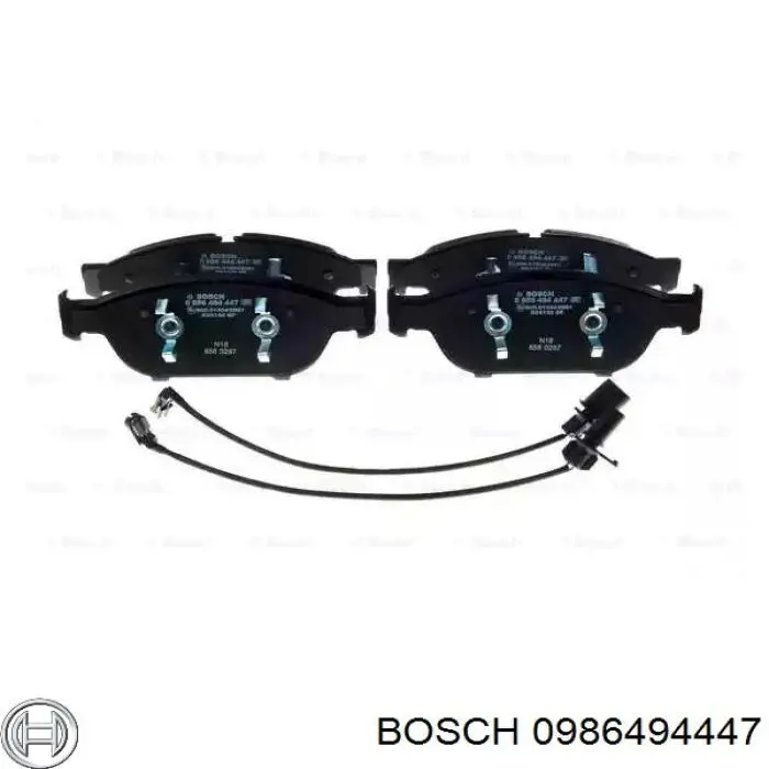 Передние тормозные колодки 0986494447 Bosch