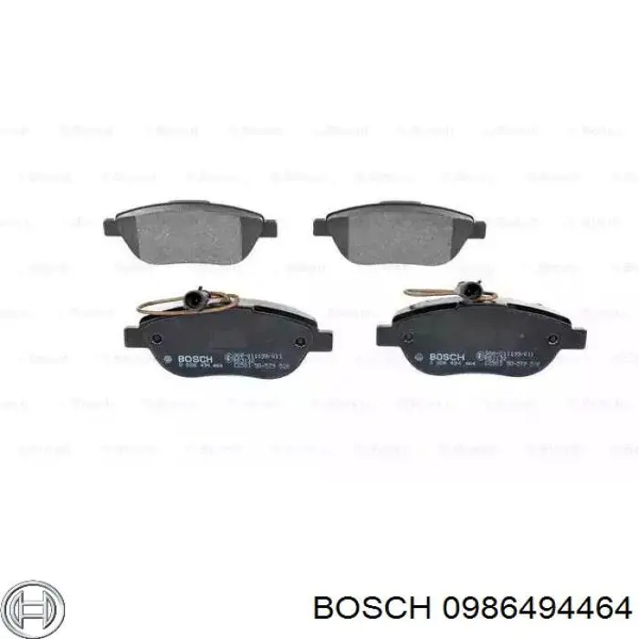 Передние тормозные колодки 0986494464 Bosch