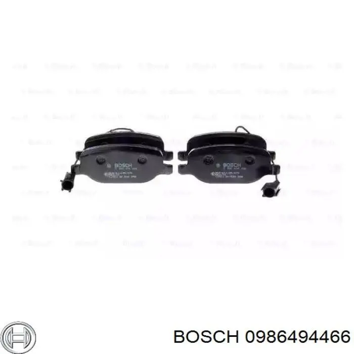 Задние тормозные колодки 0986494466 Bosch