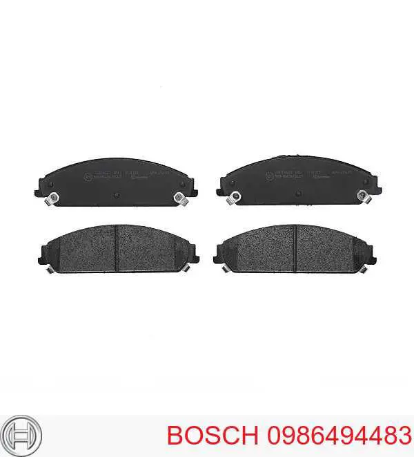 0986494483 Bosch колодки тормозные передние дисковые