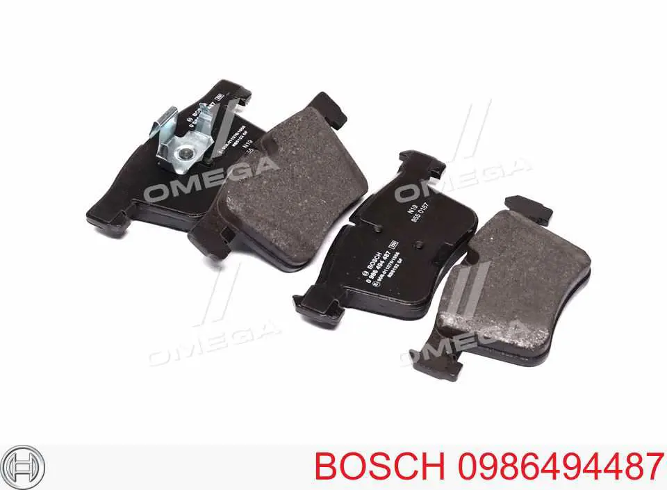 Передние тормозные колодки 0986494487 Bosch