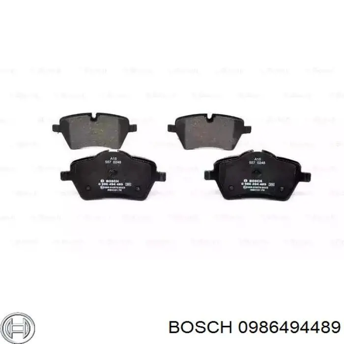 0986494489 Bosch колодки тормозные передние дисковые