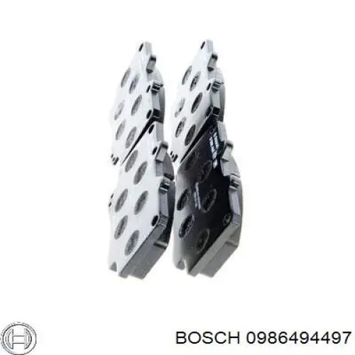 Передние тормозные колодки 0986494497 Bosch