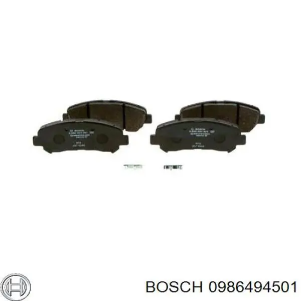 Передние тормозные колодки 0986494501 Bosch