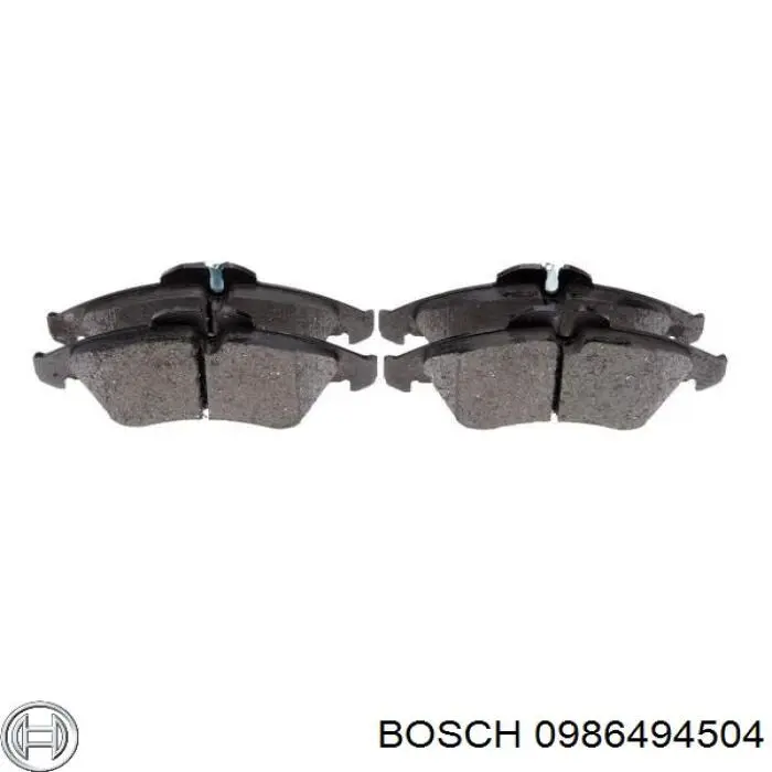 0986494504 Bosch колодки тормозные передние дисковые