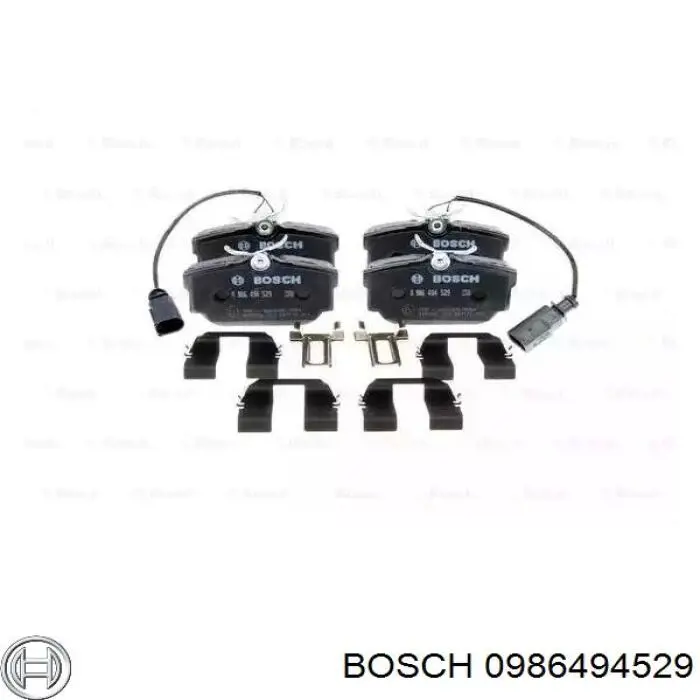 0986494529 Bosch задние тормозные колодки