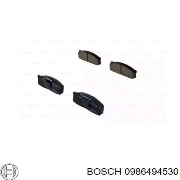 Купить 0986494530 Bosch Колодки тормозные