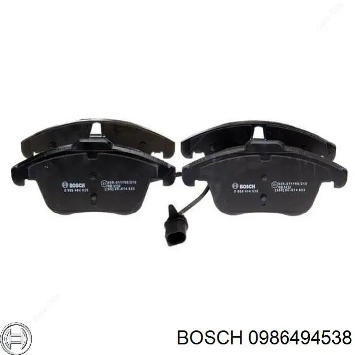 0986494538 Bosch передние тормозные колодки
