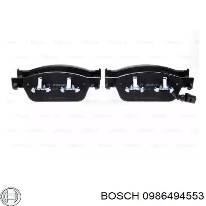 Передние тормозные колодки 0986494553 Bosch