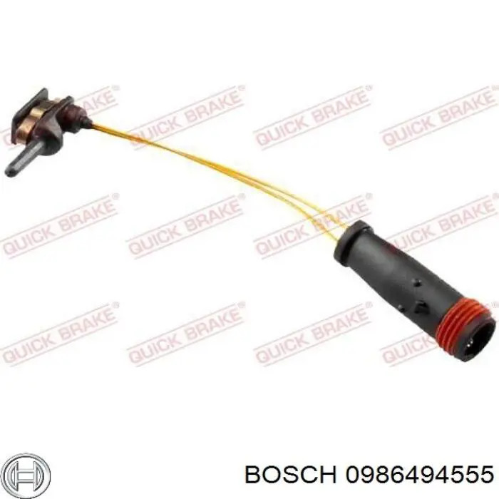 Передние тормозные колодки 0986494555 Bosch