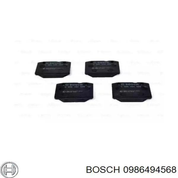 0986494568 Bosch sapatas do freio dianteiras de disco