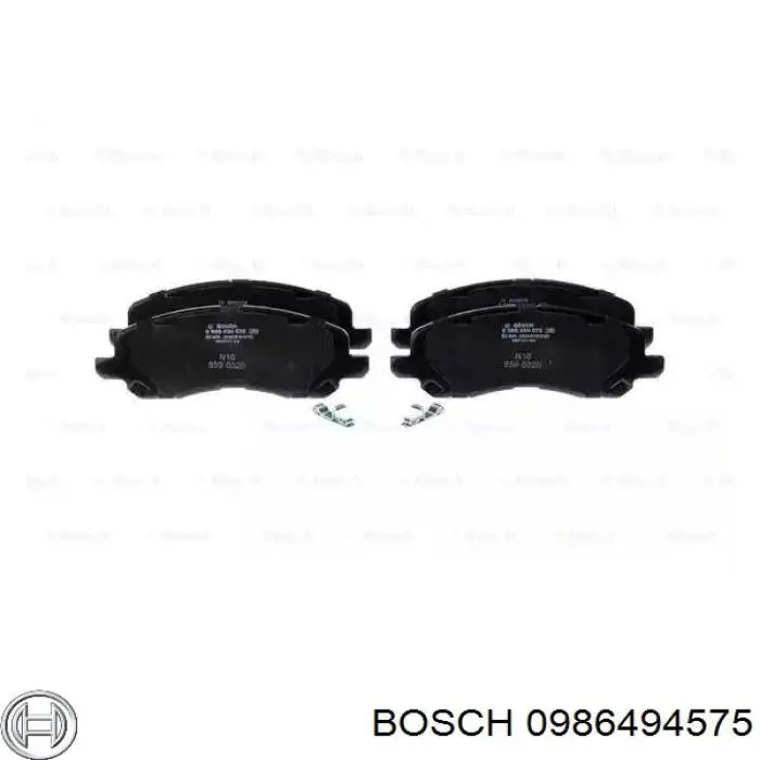 Передние тормозные колодки 0986494575 Bosch