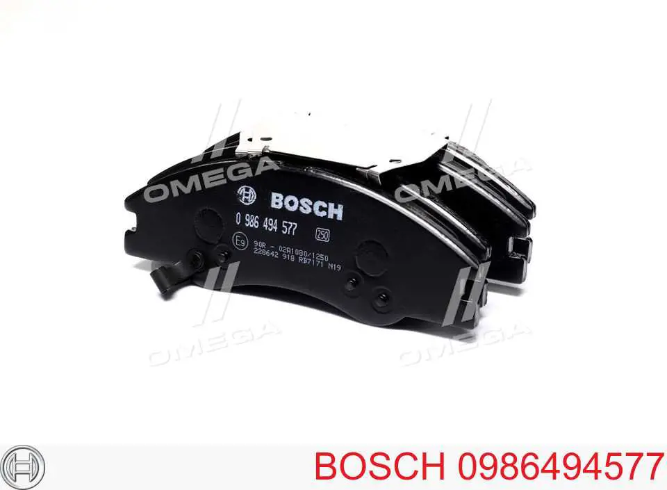 0 986 494 577 Bosch sapatas do freio dianteiras de disco