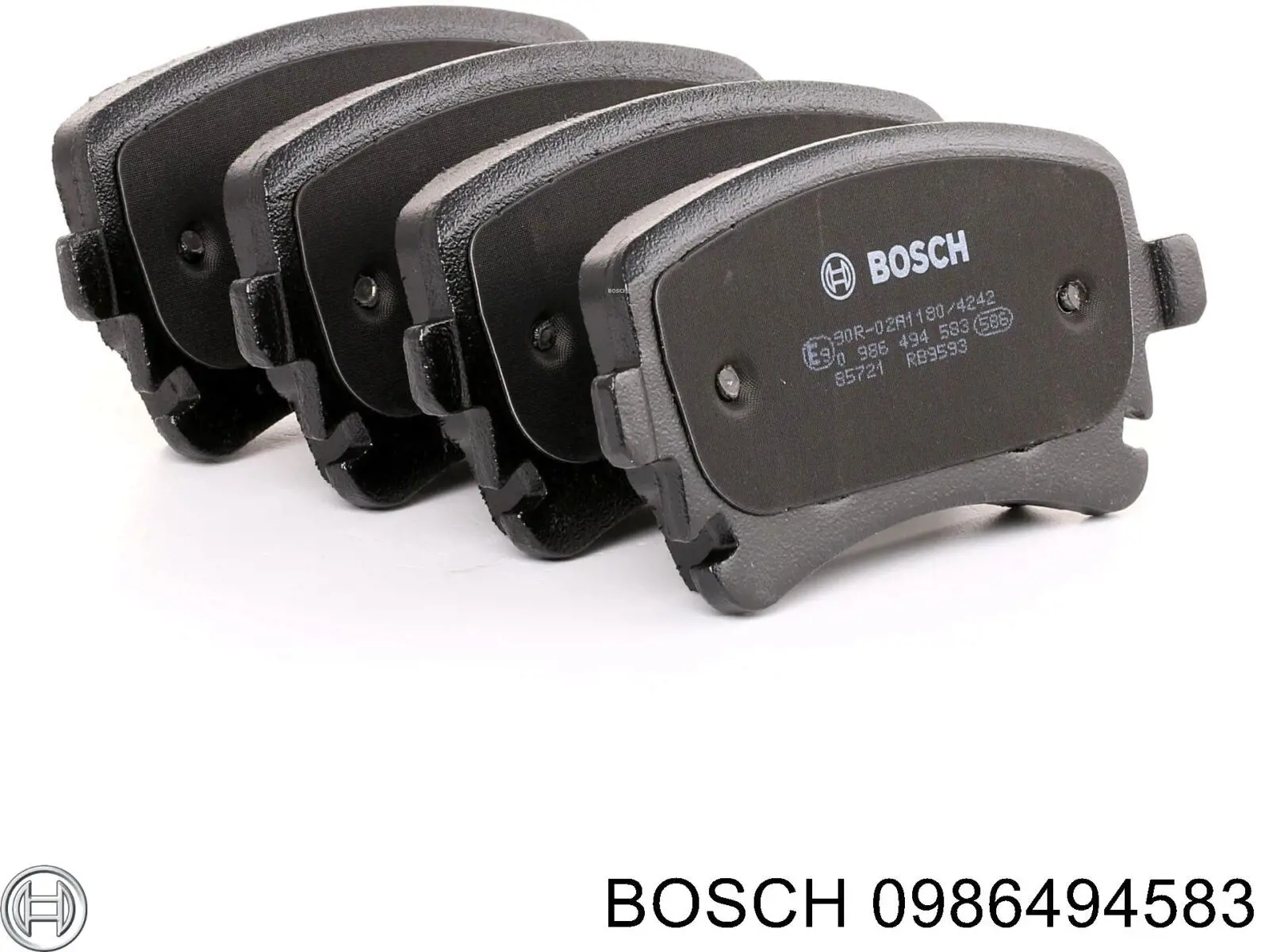 0 986 494 583 Bosch колодки тормозные задние дисковые