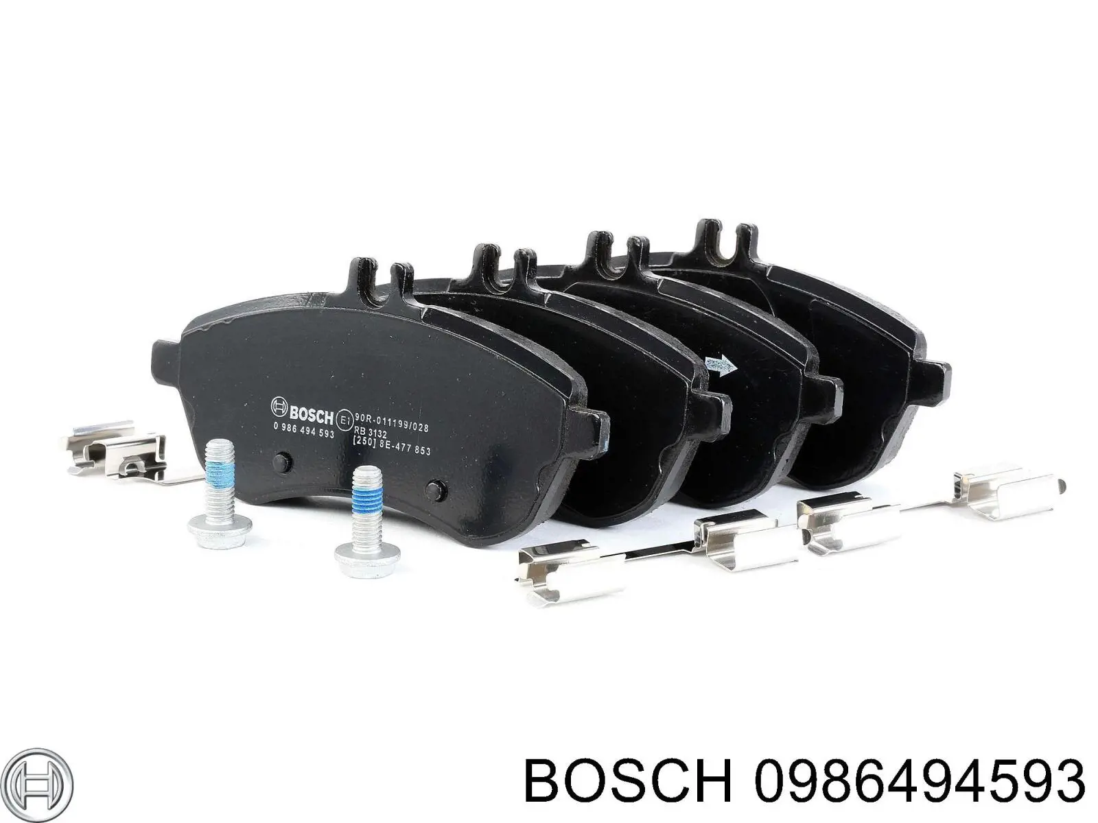 Передние тормозные колодки 0986494593 Bosch