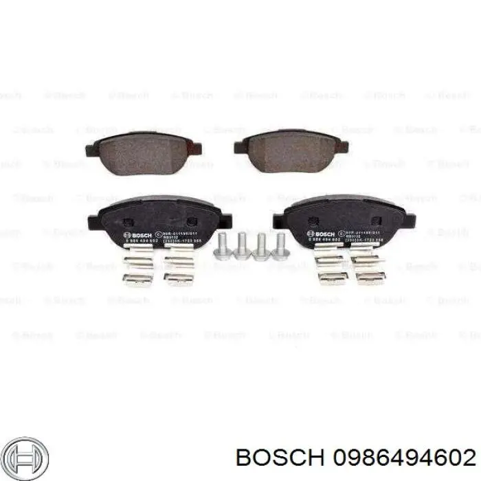 0 986 494 602 Bosch колодки тормозные передние дисковые