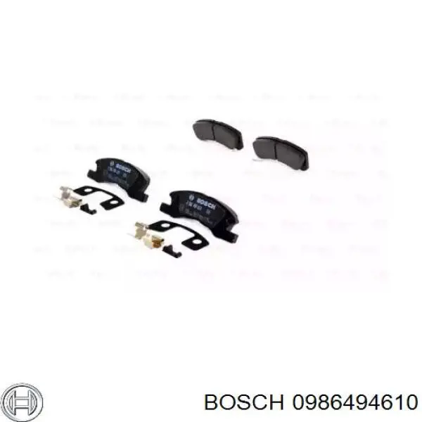 0 986 494 610 Bosch колодки тормозные передние дисковые