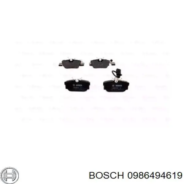 Колодки дисковые  Bosch 0986494619 цена, от 17.34 USD