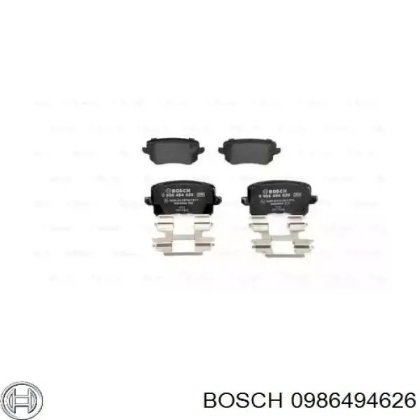 Колодки гальмові задні, дискові 0986494626 Bosch