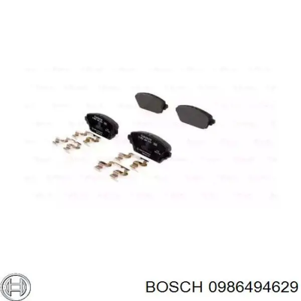 0 986 494 629 Bosch передние тормозные колодки