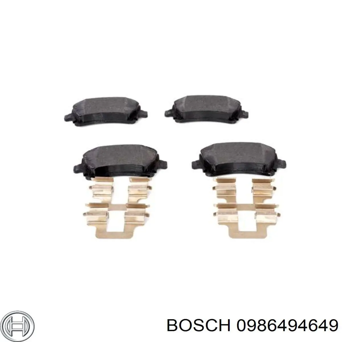 0 986 494 649 Bosch колодки тормозные задние дисковые