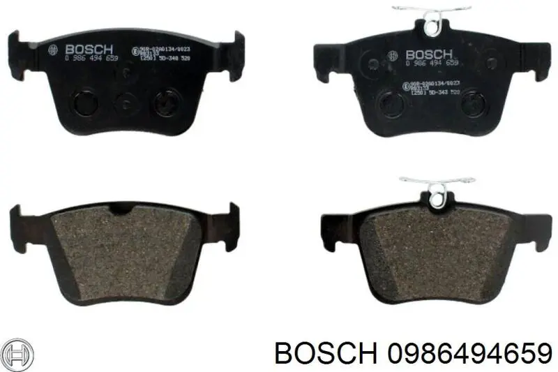 Задние тормозные колодки 0986494659 Bosch