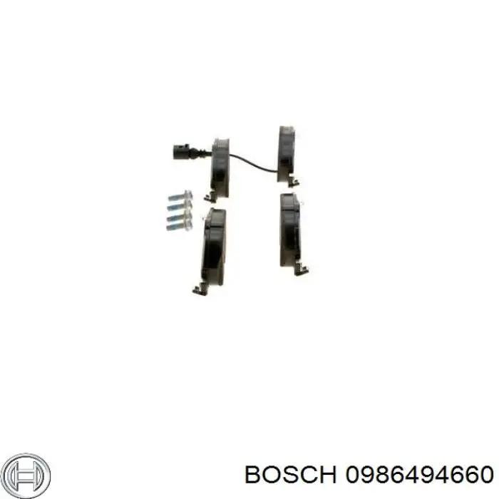 Передние тормозные колодки 0986494660 Bosch