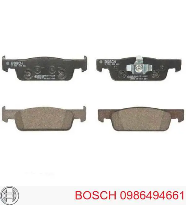 Передние тормозные колодки 0986494661 Bosch