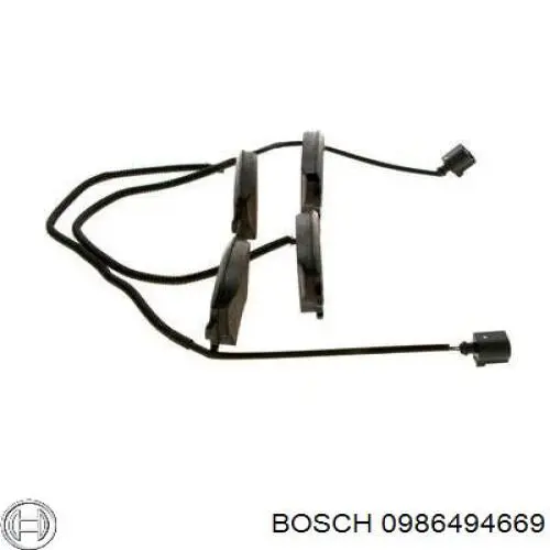 Задние тормозные колодки 0986494669 Bosch