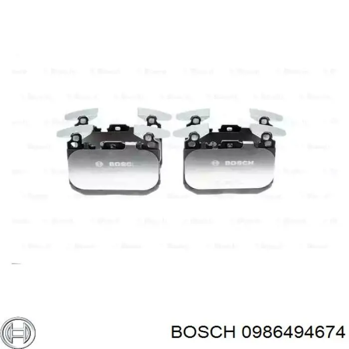 Передние тормозные колодки 0986494674 Bosch