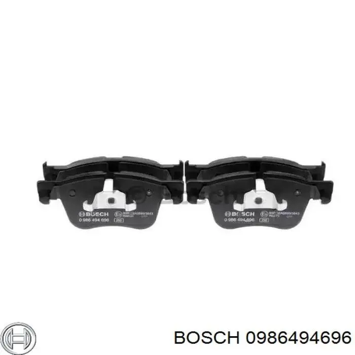 0986494696 Bosch sapatas do freio dianteiras de disco