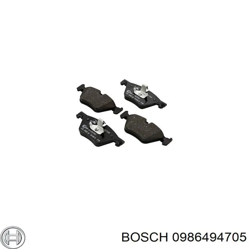 Купить 0986494705 Bosch Колодки тормозные