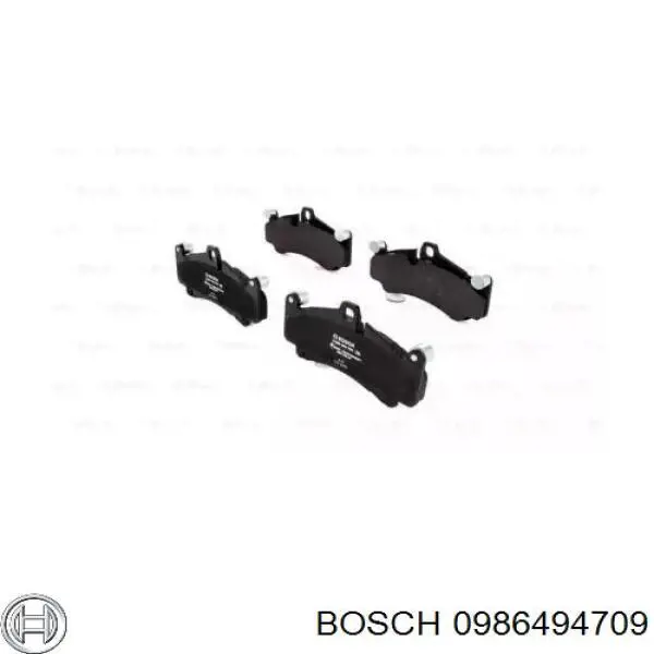 Передние тормозные колодки 0986494709 Bosch