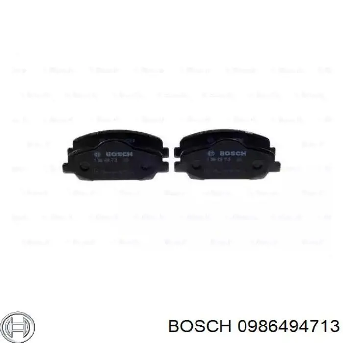0986494713 Bosch колодки тормозные передние дисковые